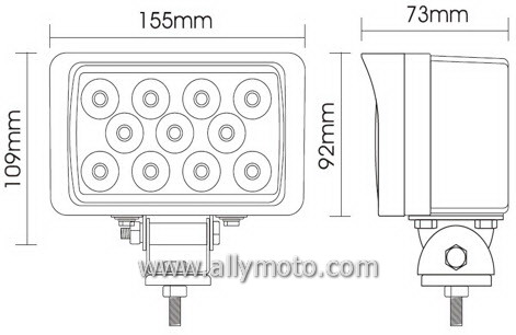 233w LED Driving Light Work Light 1026